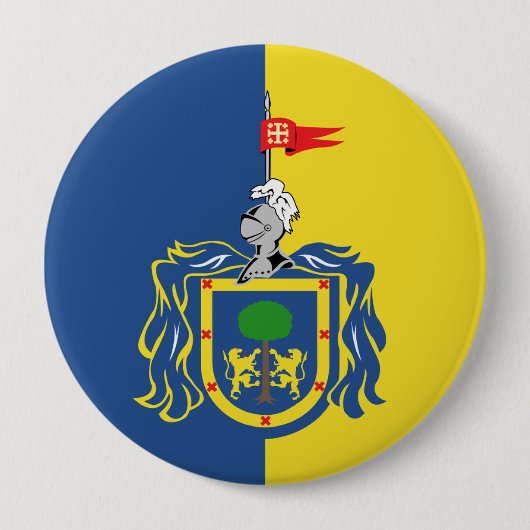 Vlag van Jalisco Ronde Button 4,0 Cm (Voorkant)