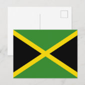 Vlag van Jamaica Briefkaart (Voorkant / Achterkant)