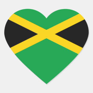 Vlag van Jamaica Hart Sticker