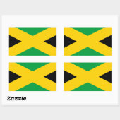 Vlag van Jamaica - Jamaicaanse vlag Rechthoekige Sticker (Vel)