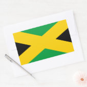 Vlag van Jamaica - Jamaicaanse vlag Rechthoekige Sticker (Envelop)