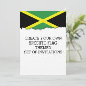 Vlag van Jamaica Kaart (Staand voorkant)