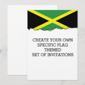 Vlag van Jamaica Kaart (Voorkant / Achterkant)