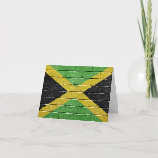 Vlag van Jamaica Kaart (Voorkant)