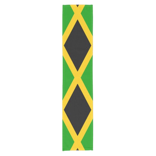 Vlag van Jamaica Korte Tafelloper (Voorkant)
