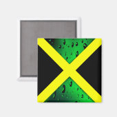 Vlag van Jamaica Magnet Magneet (Voorkant / Achterkant)