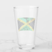 Vlag van Jamaica - Ocean Waves Glas (Achterkant)