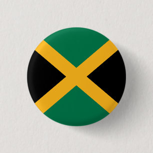 Vlag van Jamaica Ronde Button 3,2 Cm