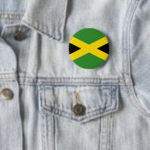 Vlag van Jamaica Ronde Button 5,7 Cm (In situ)