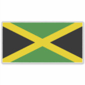 Vlag van Jamaica Sticker (Voorkant)