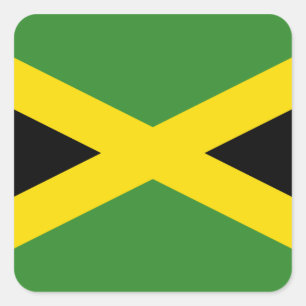 Vlag van Jamaica Vierkante Sticker