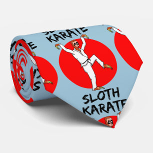 Vlag van Japan doet karate Stropdas