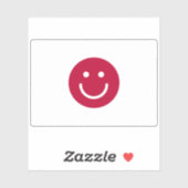 Vlag van Japan met glimlach Sticker (Vel)