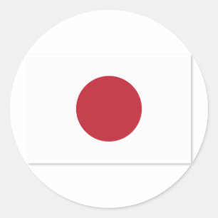Vlag_van_Japan Ronde Sticker