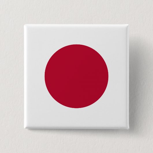 Vlag van Japan Vierkante Button 5,1 Cm (Voorkant)