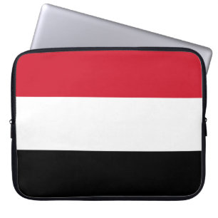Vlag van Jemen Laptop Sleeve