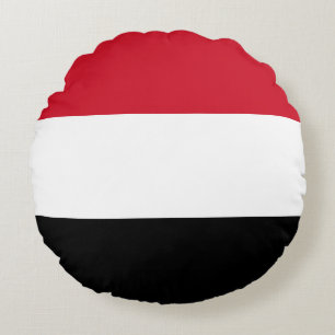 Vlag van Jemen Rond Kussen