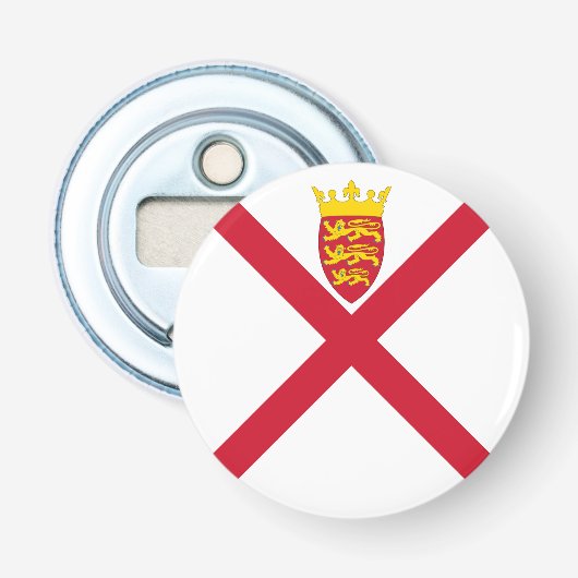 Vlag van Jersey Button Flesopener (Voorkant)