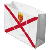 Vlag van Jersey Groot Cadeauzakje (Achterkant Gekanteld)