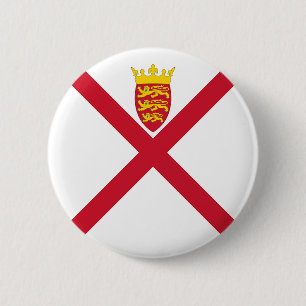 Vlag van Jersey Ronde Button 5,7 Cm