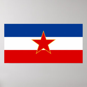Vlag van Joegoslavië (1945-1992) Poster
