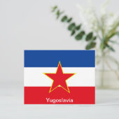 Vlag van Joegoslavië Briefkaart (Staand voorkant)