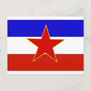 Vlag van Joegoslavië Briefkaart