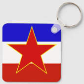 Vlag van Joegoslavië Sleutelhanger (Achterkant)