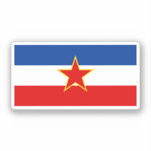Vlag van Joegoslavië Sticker