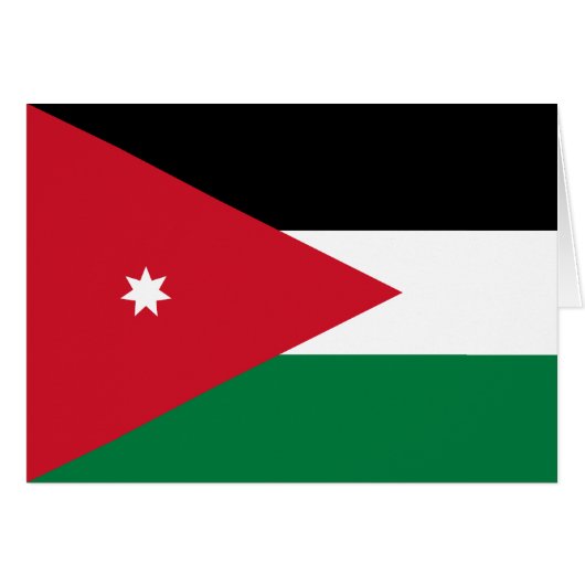 Vlag van Jordanië (Voorkant Horizontaal)