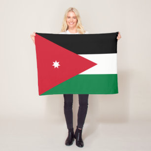 Vlag van Jordanië Fleece Deken