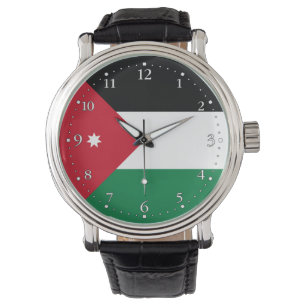 Vlag van Jordanië Horloge