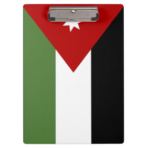 Vlag van Jordanië Klembord
