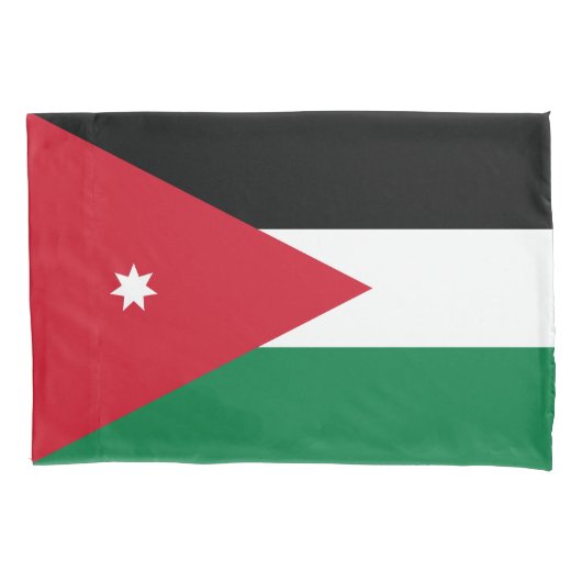 Vlag van Jordanië Kussensloop (Voorkant)