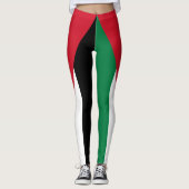Vlag van Jordanië Leggings (Voorkant)