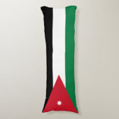 Vlag van Jordanië Lichaamskussen (Voorkant Verticaal)