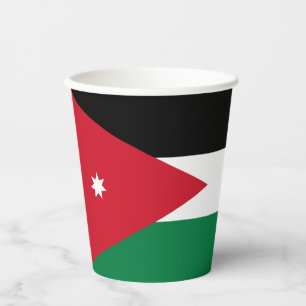 Vlag van Jordanië Papieren Bekers