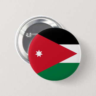 Vlag van Jordanië Ronde Button 5,7 Cm