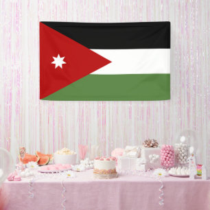 Vlag van Jordanië Spandoek