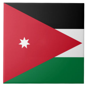 Vlag van Jordanië Tegeltje