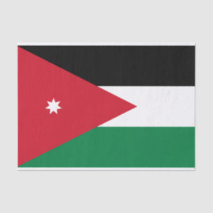 Vlag van Jordanië Tissuepapier