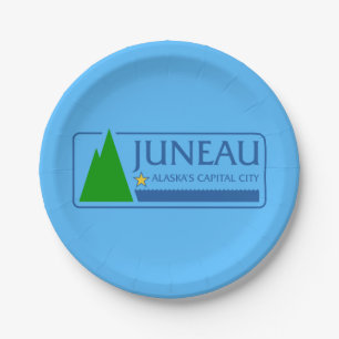 Vlag van Juneau, Alaska Paper Borden Papieren Bordje