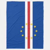 Vlag van Kaapverdië (Kaapverdië) Fleece Deken (Voorkant)
