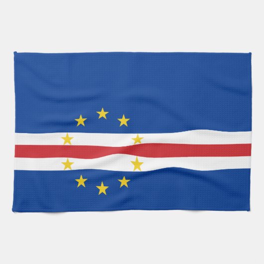 Vlag van Kaapverdië Theedoek (Horizontaal)