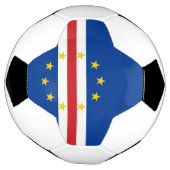 Vlag van Kaapverdië Voetbal (Gedraaid)