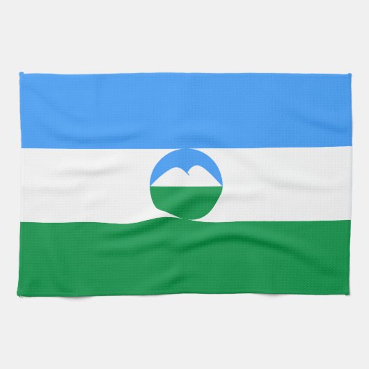Vlag van Kabardino Balkarië Theedoek (Horizontaal)
