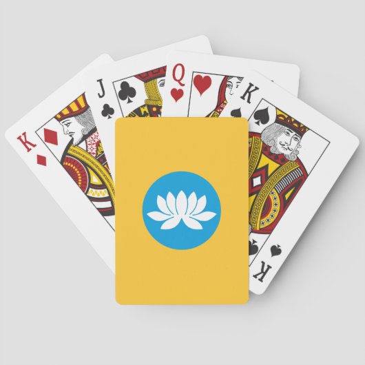 Vlag van Kalmukkië Pokerkaarten (Achterkant)