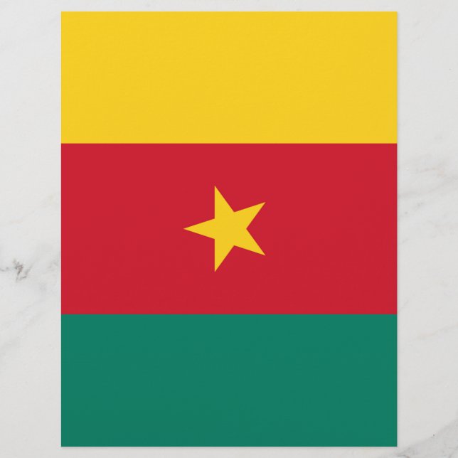 Vlag van Kameroen (Voorkant)