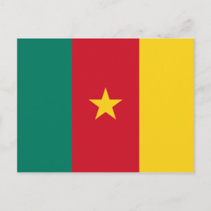 Vlag van Kameroen Briefkaart