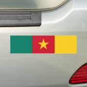 Vlag van Kameroen Bumpersticker (Op auto)